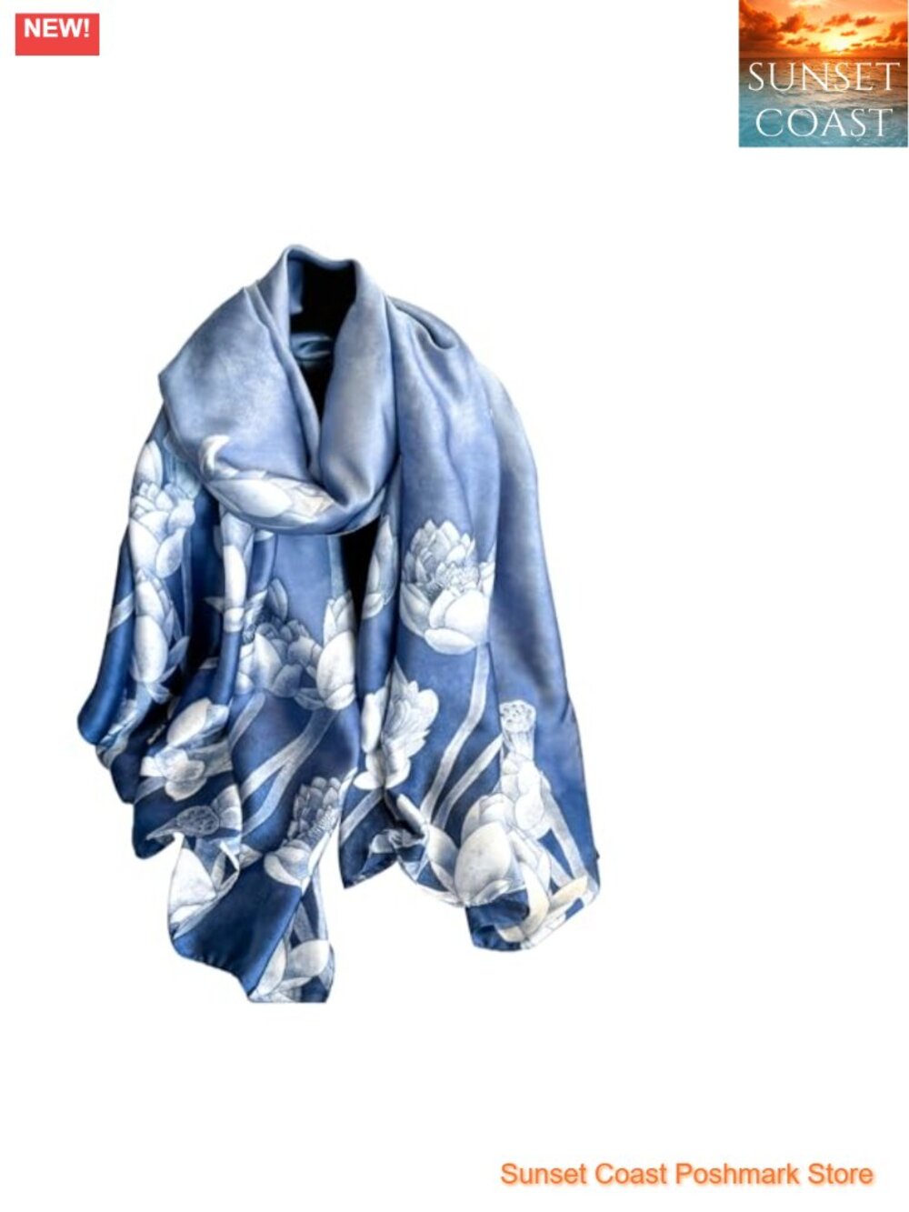 100% Mulberry Silk Long Scarf Lightweight Fashion Shawl Wrap